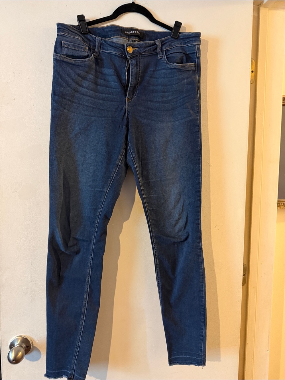 Prosperity Dark Blue Skinny Jeans for Women